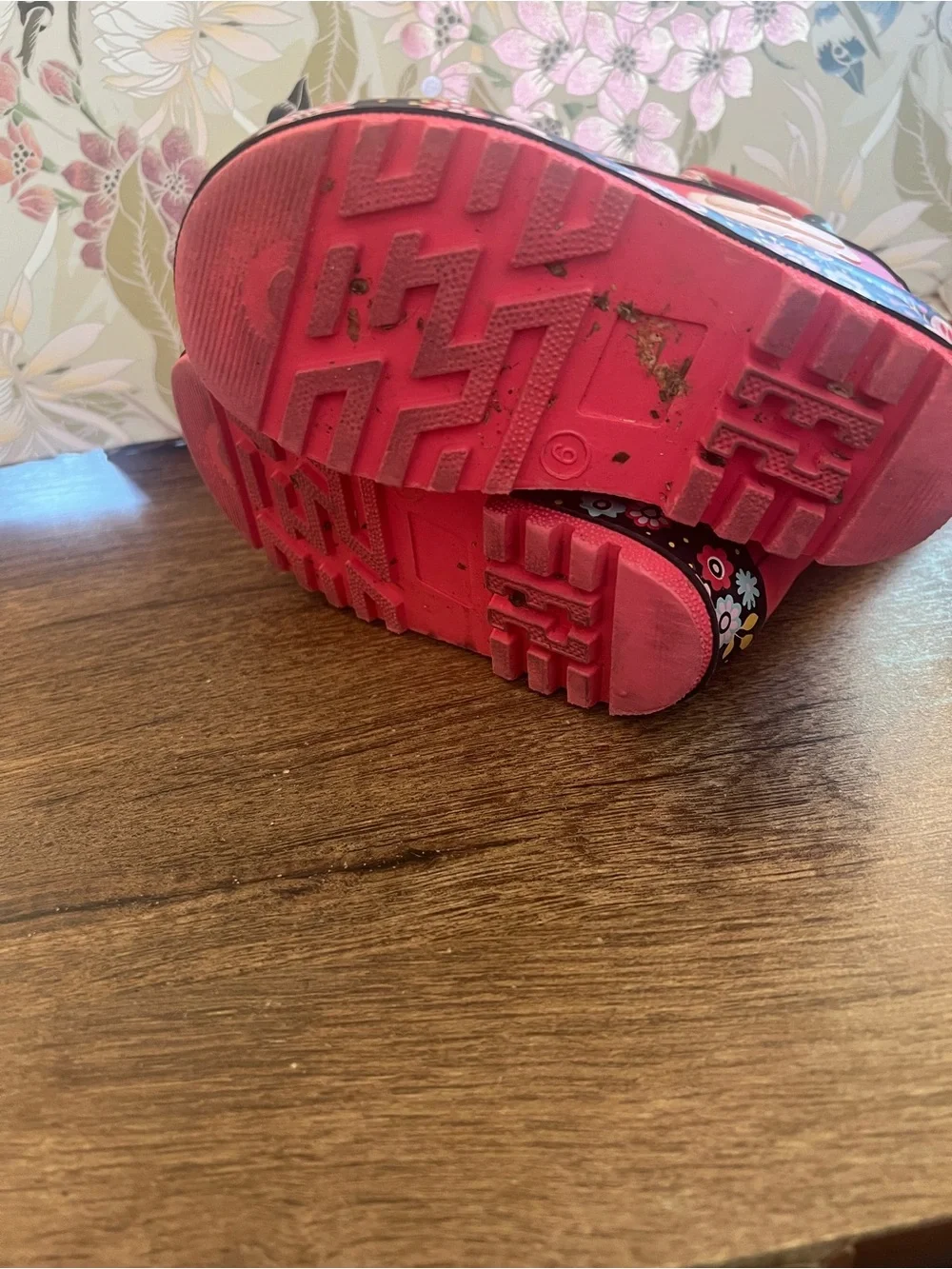 Girls Pink Cat Rain Boots